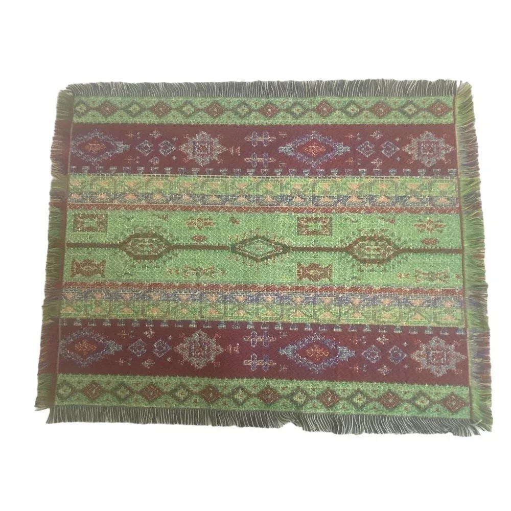 Woven Placemats Set of 4 New Boho Western Rustic Style NWOT